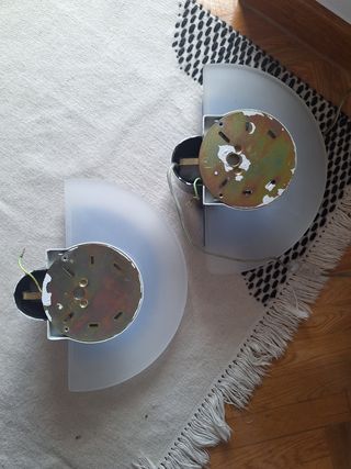 2 Lámparas Arteluce Diva - Azul y Blanco