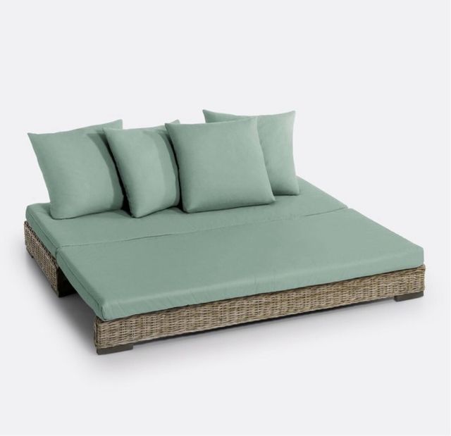 Sofá cama kubu Giada - beige/verde