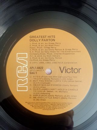 Dolly Parton Greatest Hits vinilo