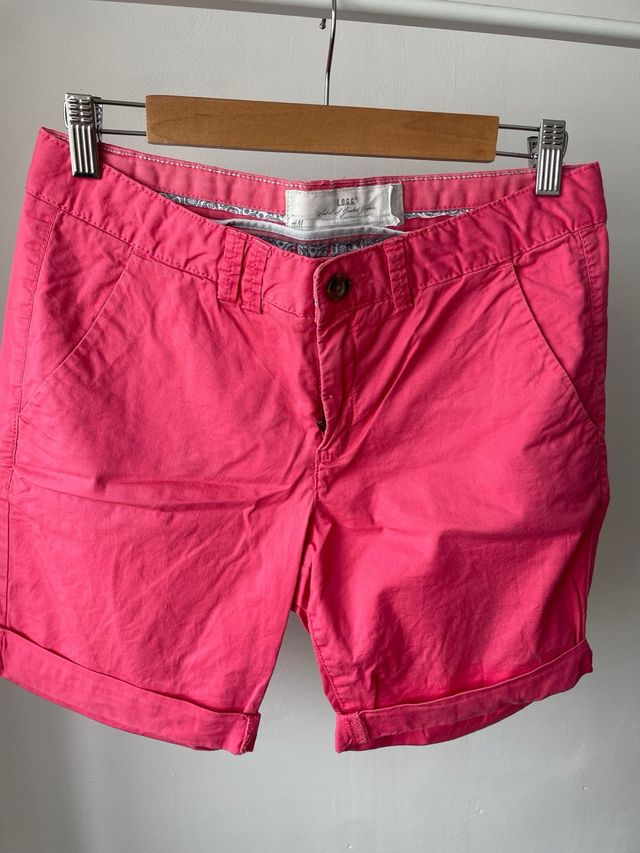Shorts H&M rosa, talla M