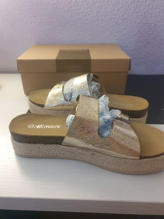 Sandalias doradas Hitmars - Talla 41