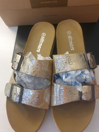 Sandalias doradas Hitmars - Talla 41