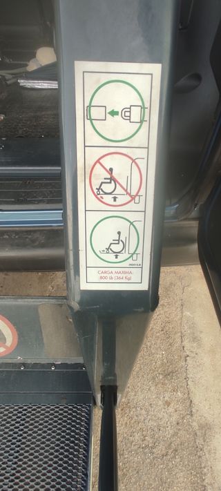 Rampa para minusválidos - Elevador silla ruedas