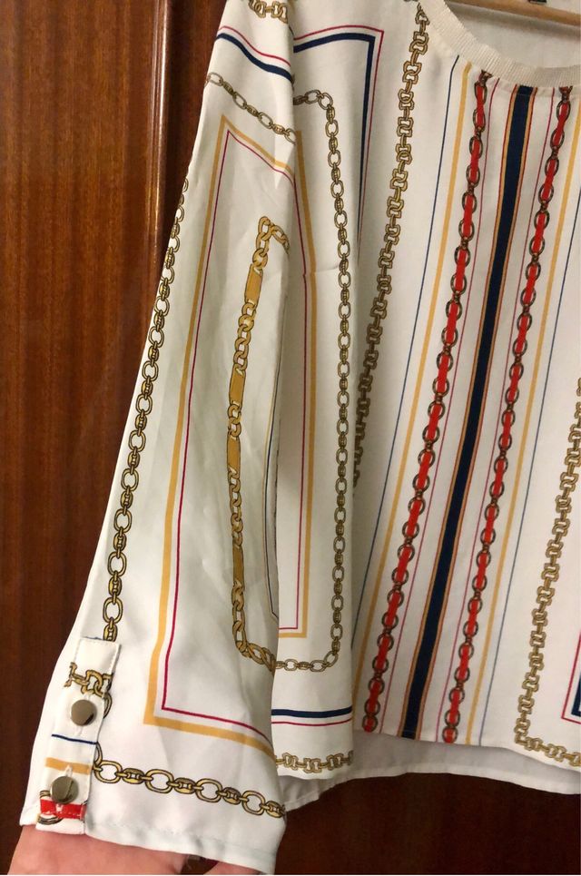 Blusa combinada Cortefiel