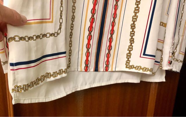 Blusa combinada Cortefiel