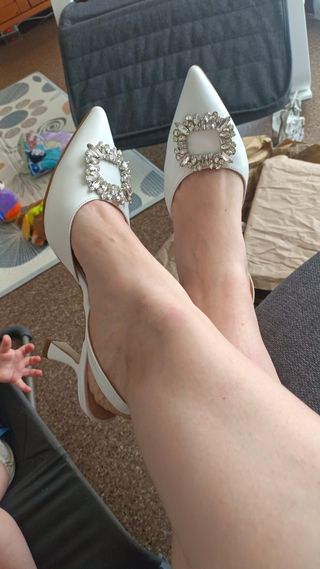 Zapatos Renatta Blancos Piel Talla 41