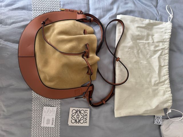 Bolso Loewe Horseshoe Beige/Marrón