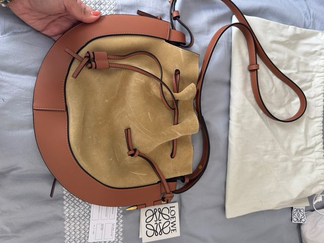 Bolso Loewe Horseshoe Beige/Marrón