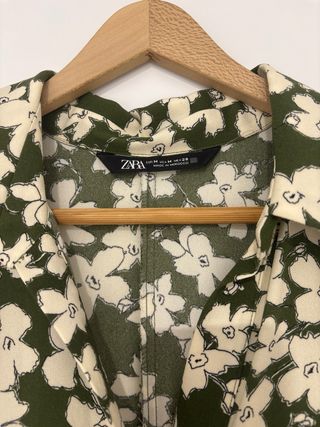 Vestido Zara estampado flores - M