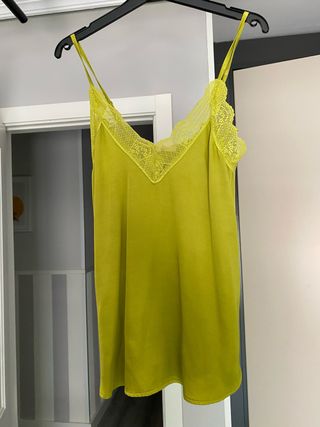 Camiseta lencera verde | Talla única