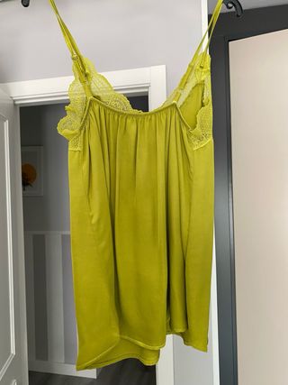 Camiseta lencera verde | Talla única