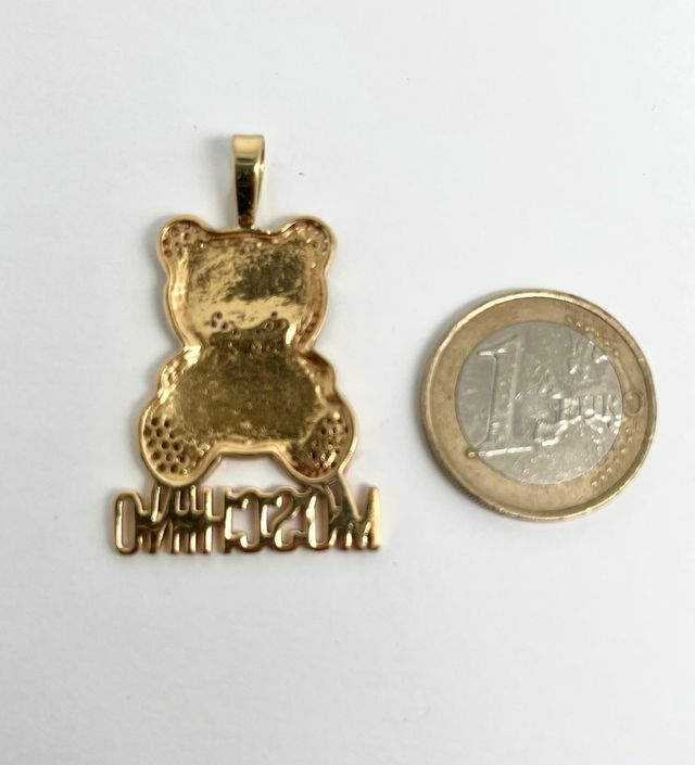 Colgante Moschino oso dorado 18K 8,06gr