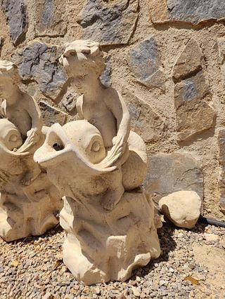 2 statue di angioletti - Pietra