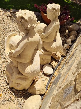2 statue di angioletti - Pietra