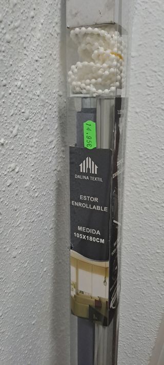 Cortina enrollable gris DAVINA TEXTIL