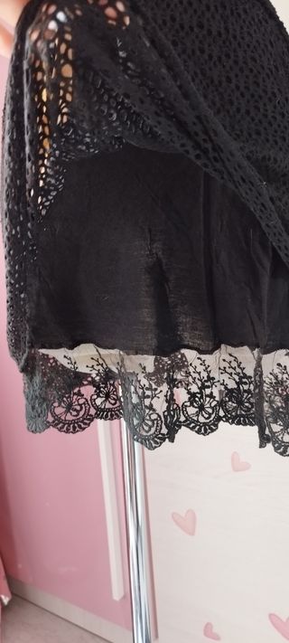 Vestido negro encaje 