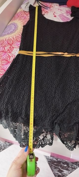 Vestido negro encaje 