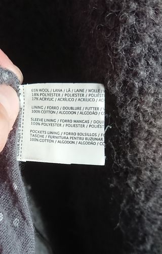 Abrigo de lana con capucha Mango
