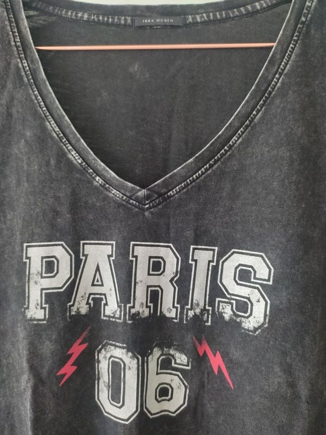 Camiseta negra IKKS Paris talla M