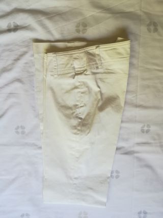 Pantalones blancos campana talla S