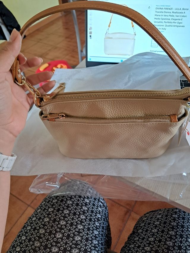 Nuova Borsa Divina Firenze beige/giallo