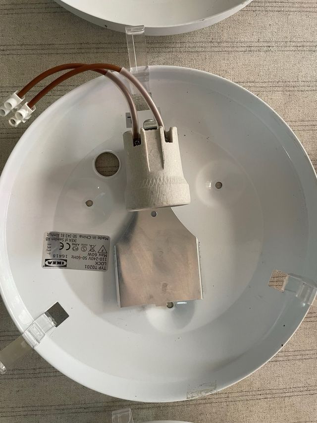 3 Plafones techo cristal blanco