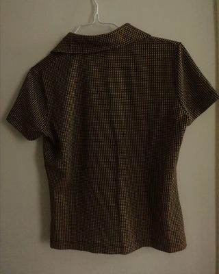 Top vintage negro y beige