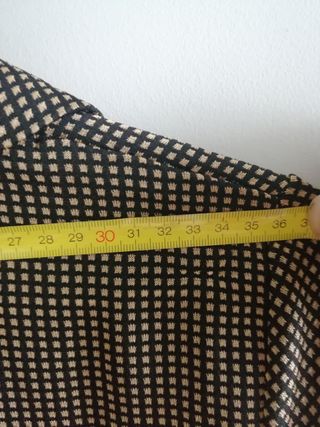Top vintage negro y beige