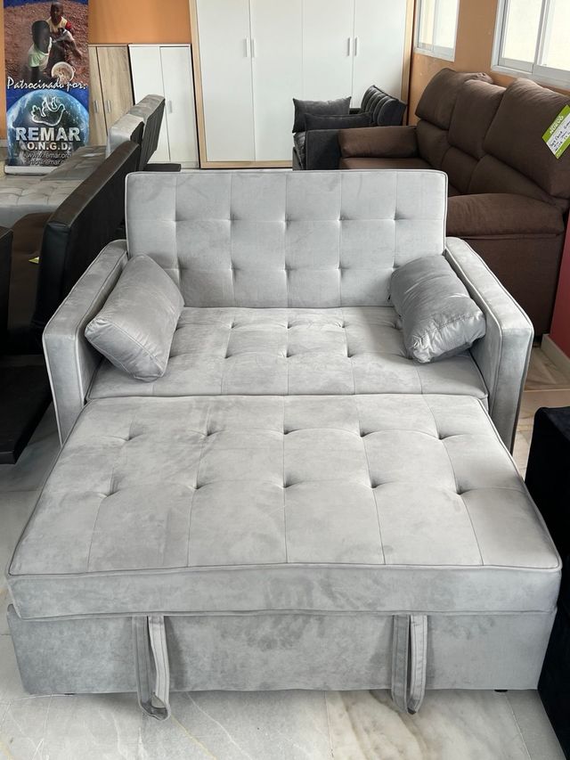 Oferta ! nuevo sofa cama gris +2 cojines 