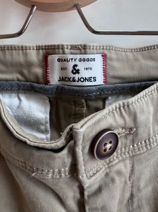 Bermudas Jack & Jones - Verde Oliva y Beige


