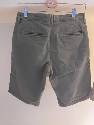 Bermudas Jack & Jones - Verde Oliva y Beige

