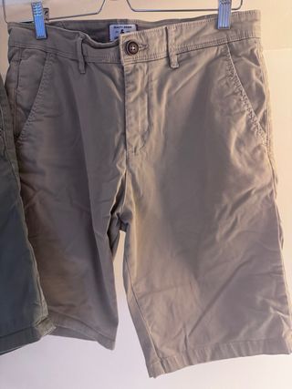 Bermudas Jack & Jones - Verde Oliva y Beige

