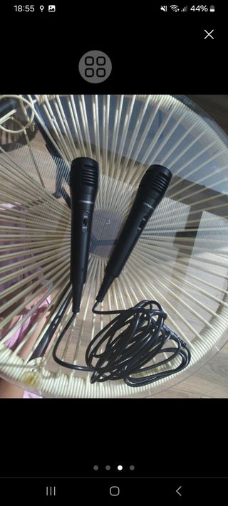 Karaoke Portátil con 2 Micrófonos