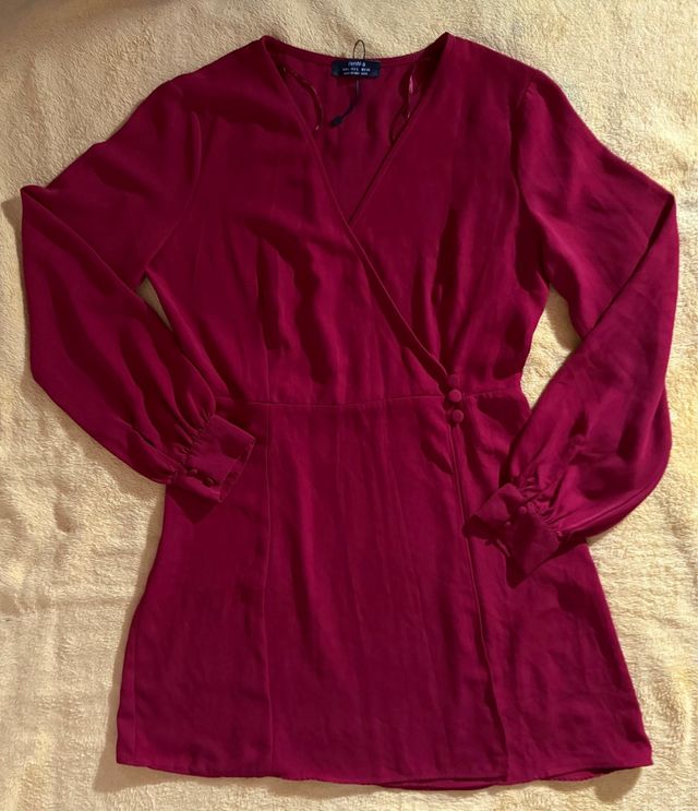 Vestido marrón Bershka - Talla L