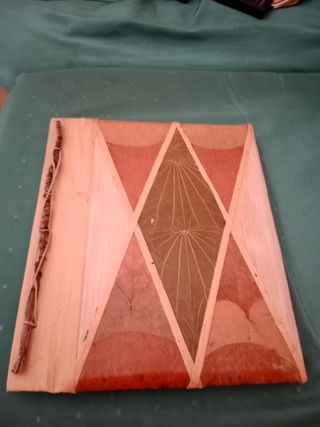 Álbum fotos artesanal antiguo