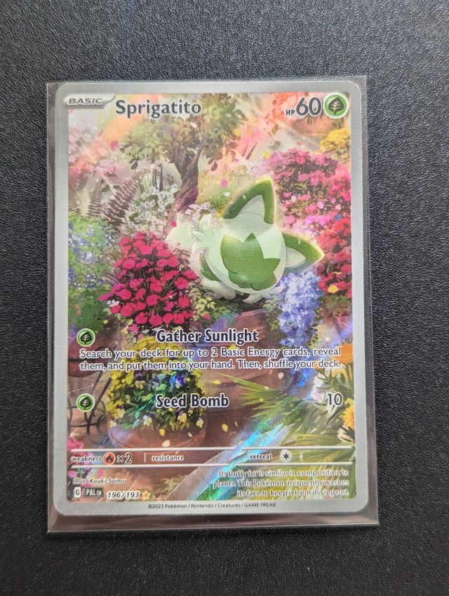 Sprigatito PAL 196/193 Se envía en toploader.