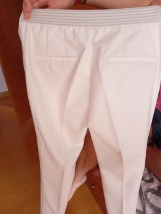Pantalones Zara mujer blancos
