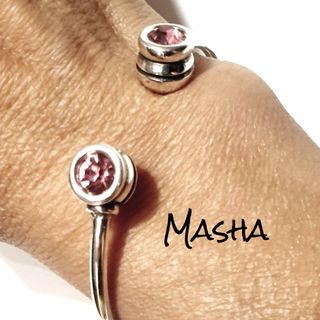 Pulsera Masha Plata Rosa