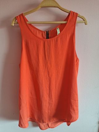 Blusa tirantes naranja