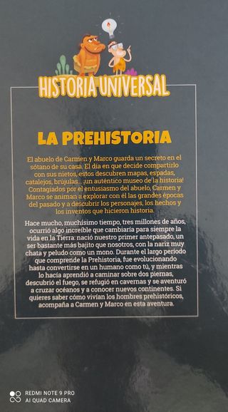 Libro "La prehistoria. Historia Universal "
