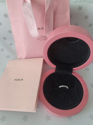 Anillo Tous oro blanco brillantes