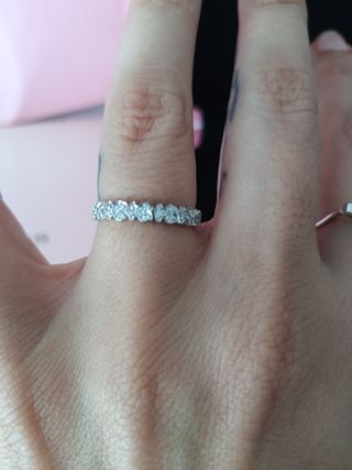 Anillo Tous oro blanco brillantes