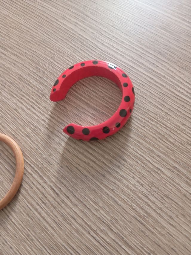 6 Bracciali colorati: marrone e rosa