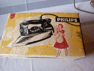 Plancha Philips Vintage con caja original