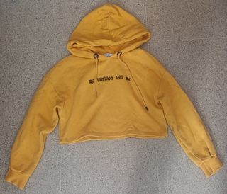Sudadera Bershka amarilla talla M