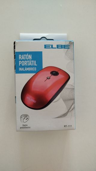 Ratón inalámbrico ELBE RT-111 rojo