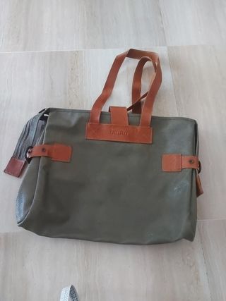 Maletín TAURO marrón-verde