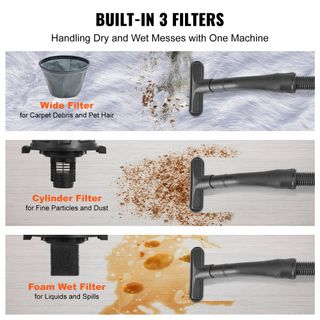 Aspirapolvere da officina umidi asciutti capienza