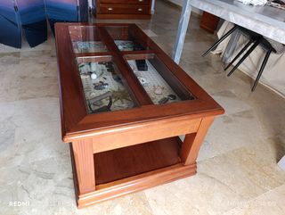 Mesa centro madera abatible marrón