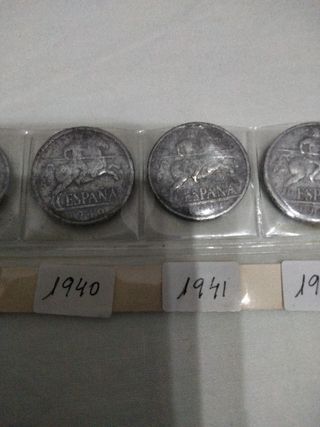 6 Monedas  dos de 5 céntimos cuanto de 10 céntimos